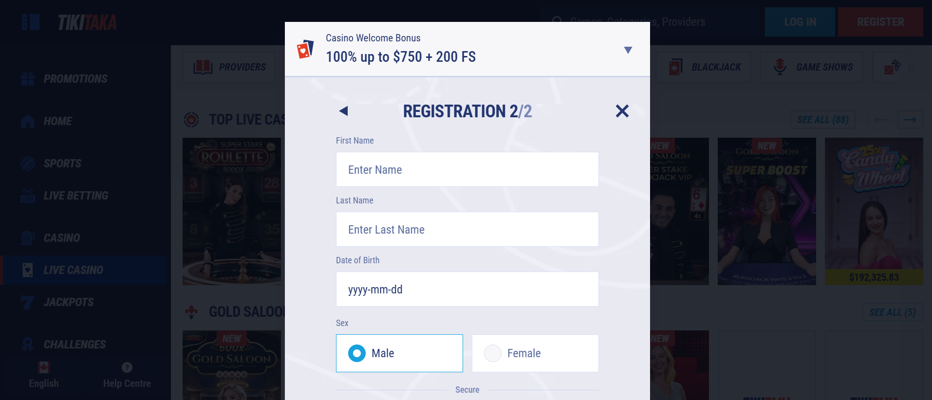 TikiTaka kasyno online